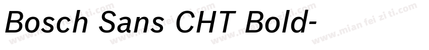 Bosch Sans CHT Bold字体转换